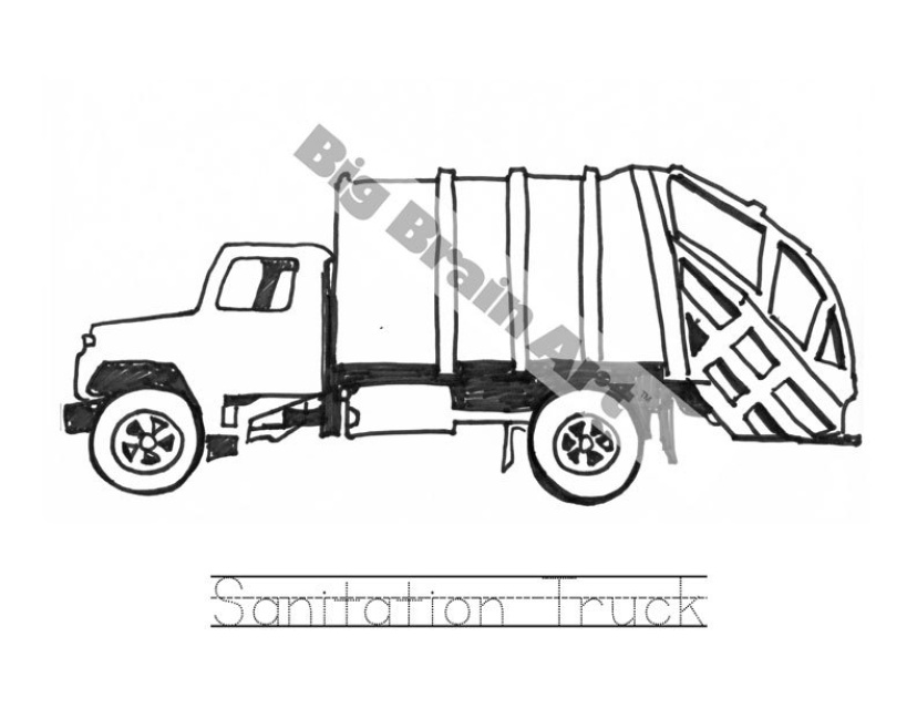 trucks coloring book 6 coloring pages